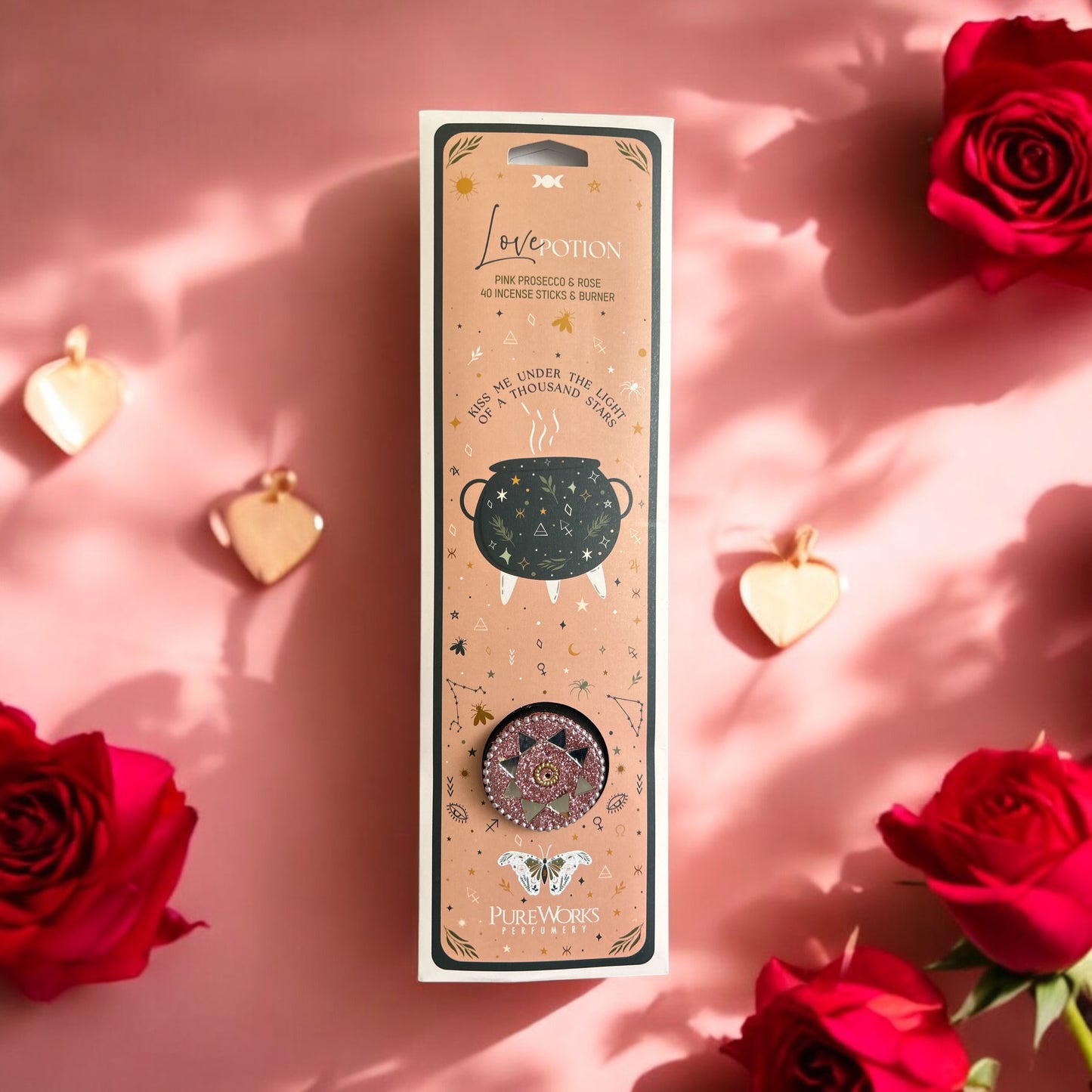 Encens Celestial Magic Philtre d'Amour + porte encens